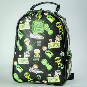 Back to the Future Loungefly Glow In The Dark Plutonium Funko Pop Mini Backpack